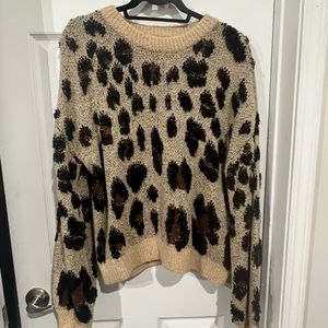 New Bardot Leopard Sweater